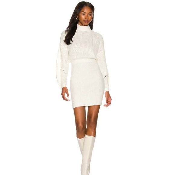 Majorelle Monette Dress in Ivory Knit Sweater Dress Size XS - Picture 1 of 13